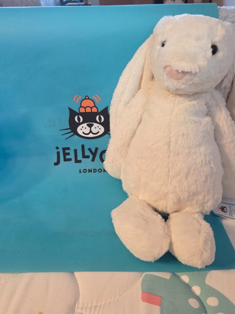 Jellycat Bashful Cream Bunny Large 14 Inch Stuffed Rabbit Plush Toy NWT